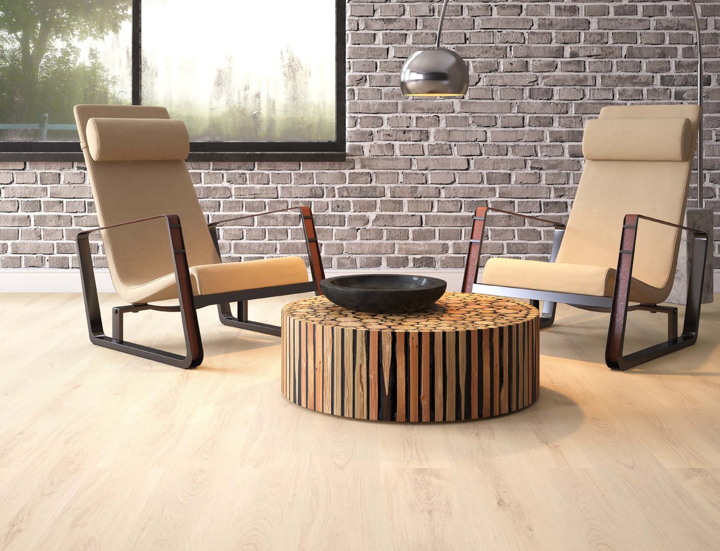 Ambiente decorado com piso Durafloor linha City