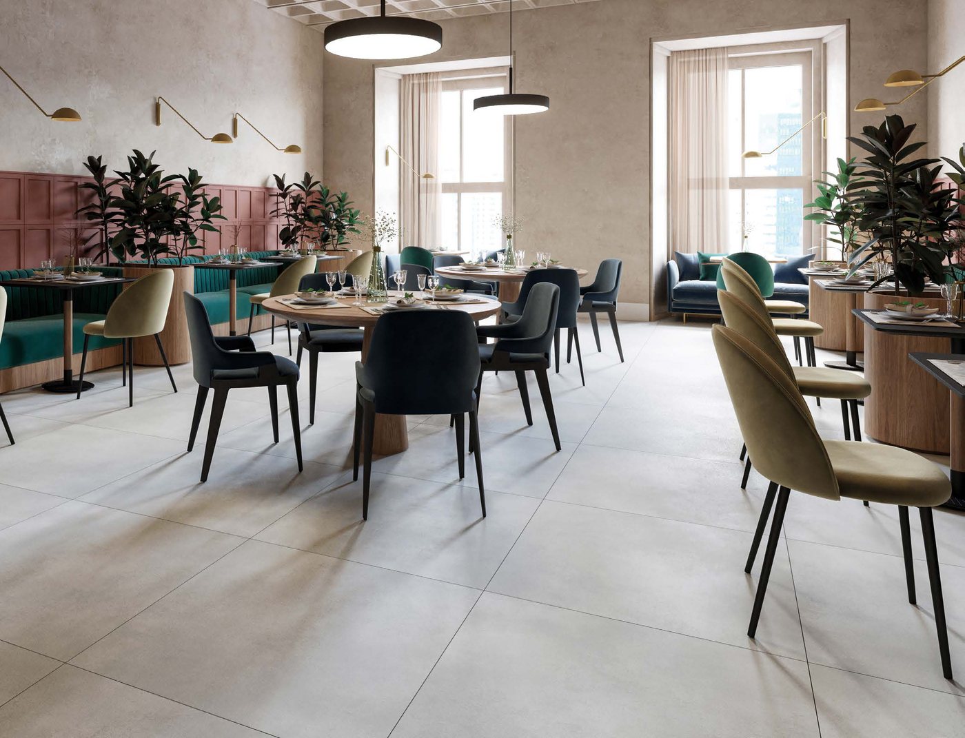 Ambiente decorado com piso Durafloor linha Inova
