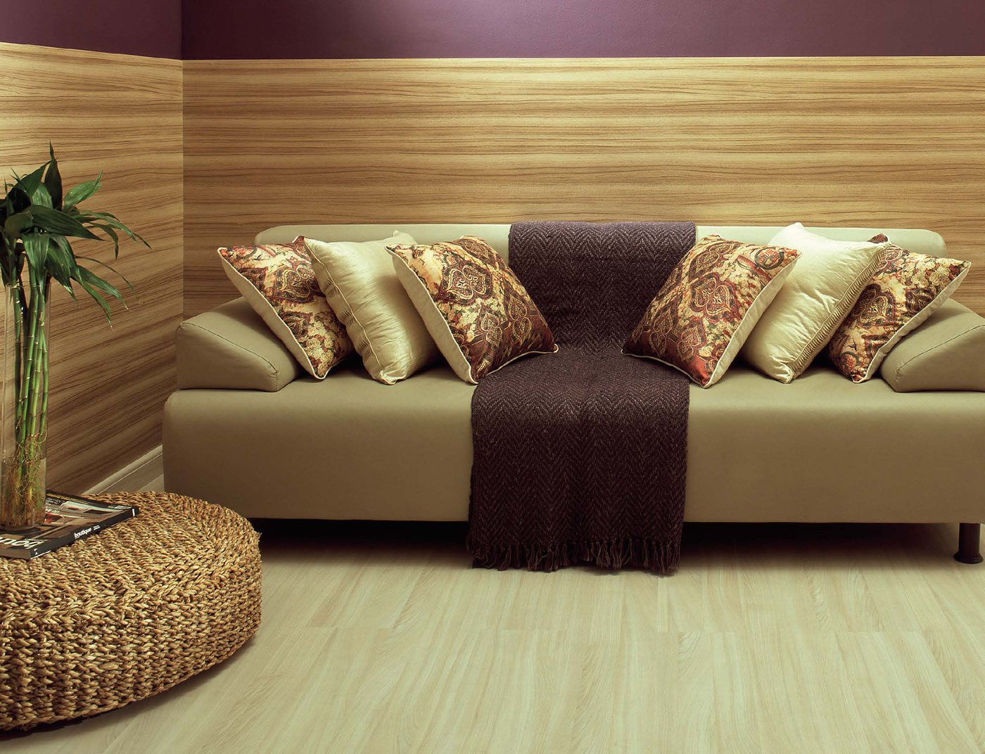 Ambiente decorado com piso Durafloor linha Nature