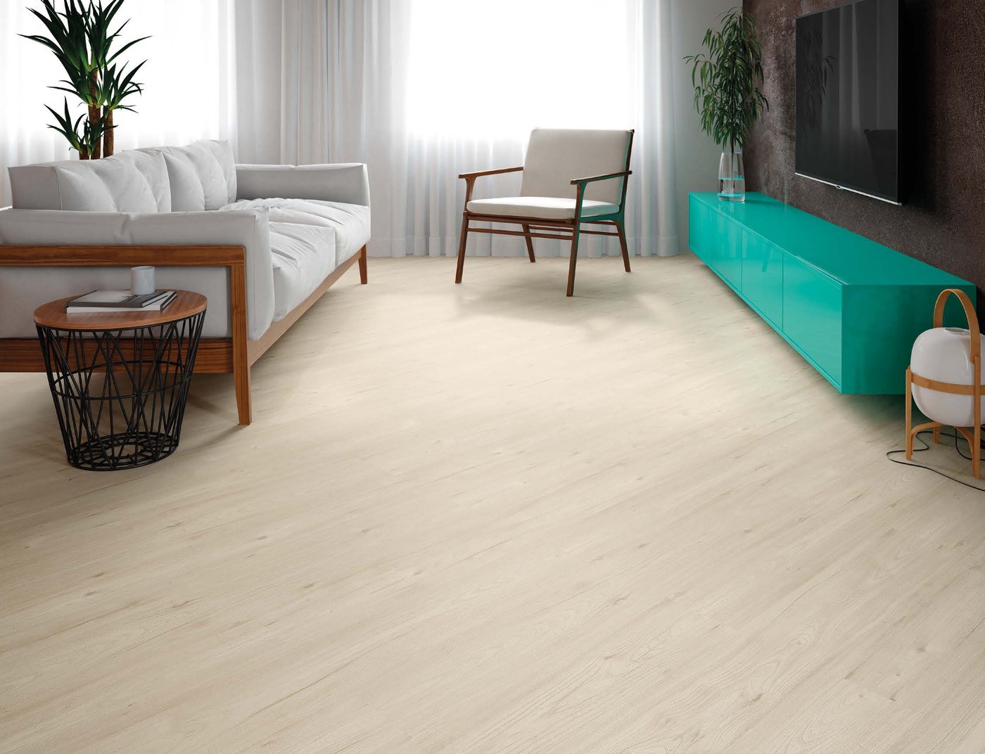 Ambiente decorado com piso Durafloor linha New Way