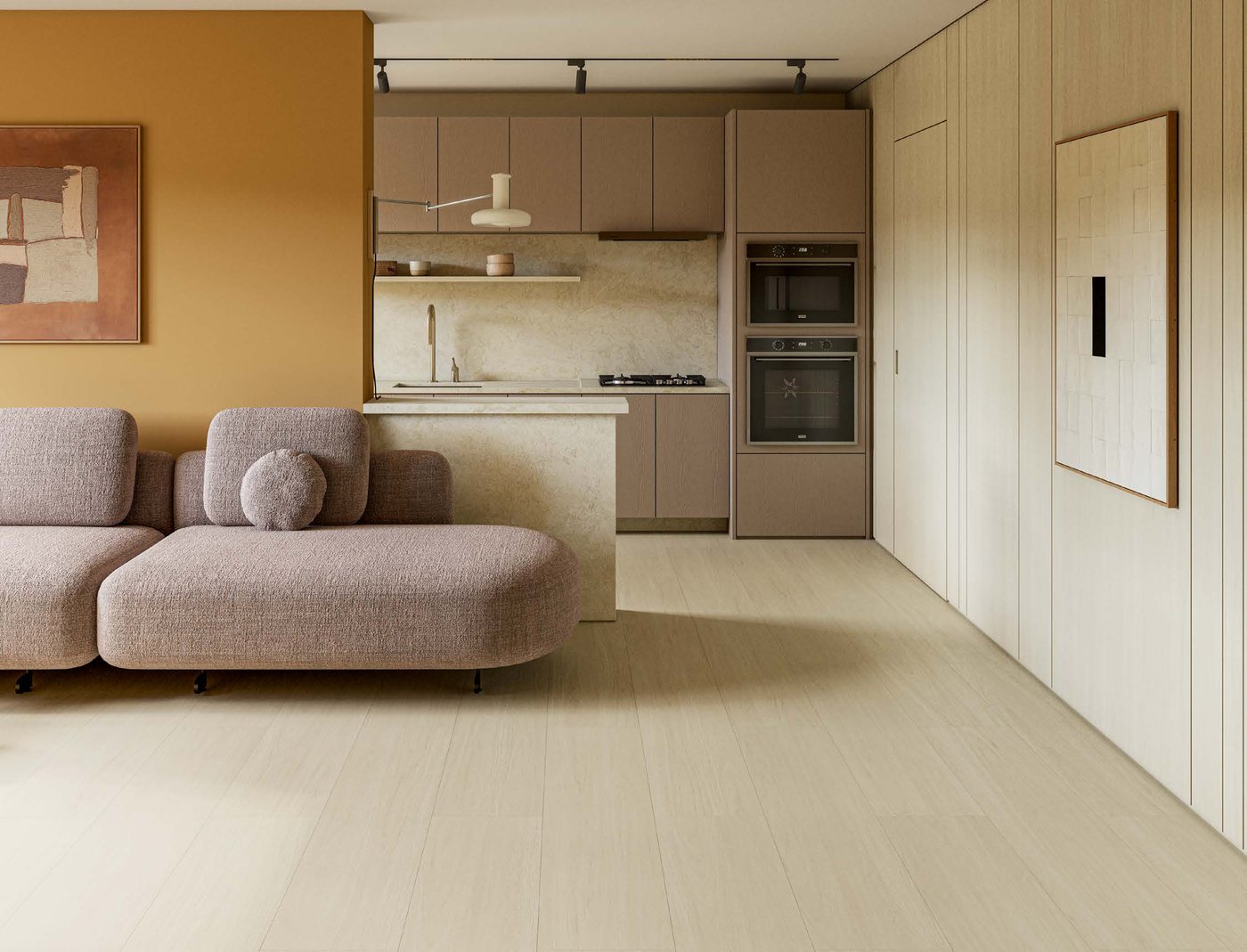 Ambiente decorado com piso Durafloor linha Unique