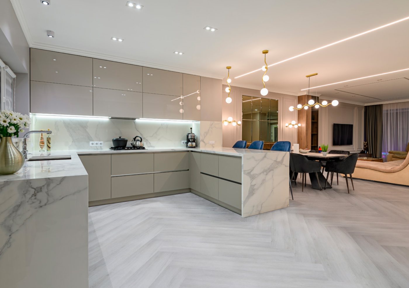 Ambiente decorado com piso vinílico Tarkett Injoy