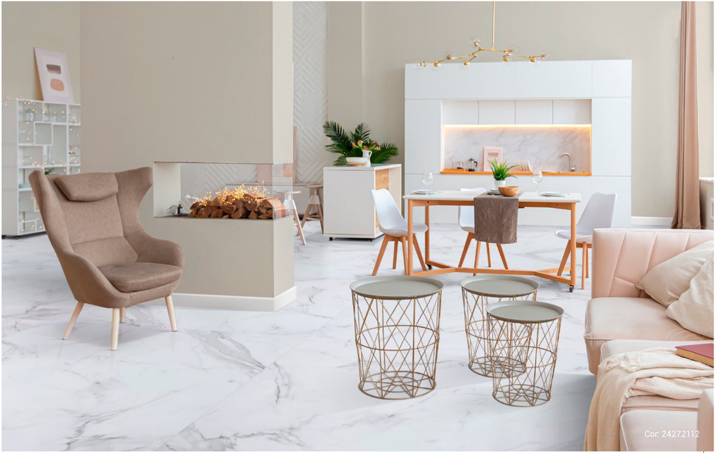 Ambiente decorado com piso vinílico Tarkett Injoy